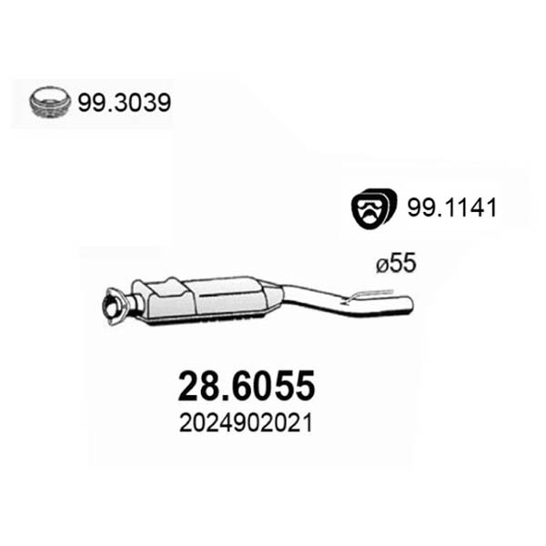 28.6055 S C MERCEDES C200 C230 KOMPRESS