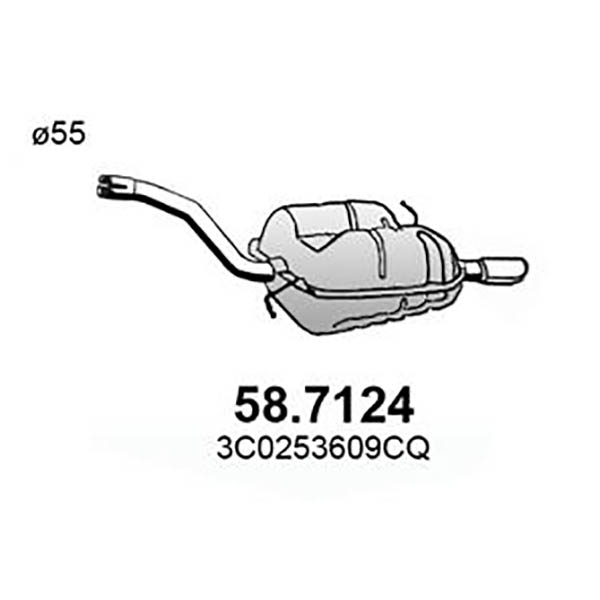58.7124 S P VW PASSAT V 1.4 TFSi 1.6 03