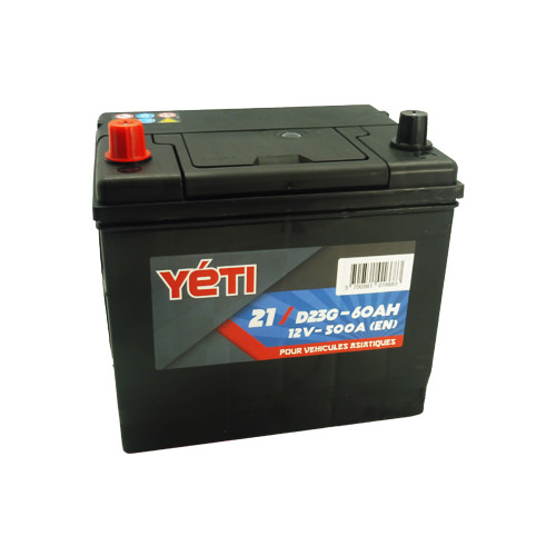 YETI - Batteria auto 12V 60AH 500A D23G (n°21)