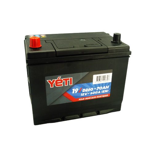 YETI - Batteria auto 12V 70AH 600A D26G (n°19)