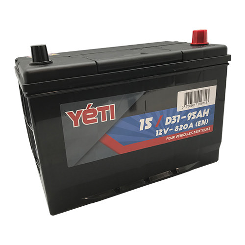 YETI - Batteria auto 12V 95AH 820A D31 (n°15)