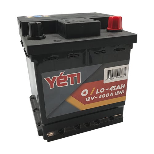 Accessori per l'auto : YETI - Batteria auto 12V - 45AH 400A L0 (n
