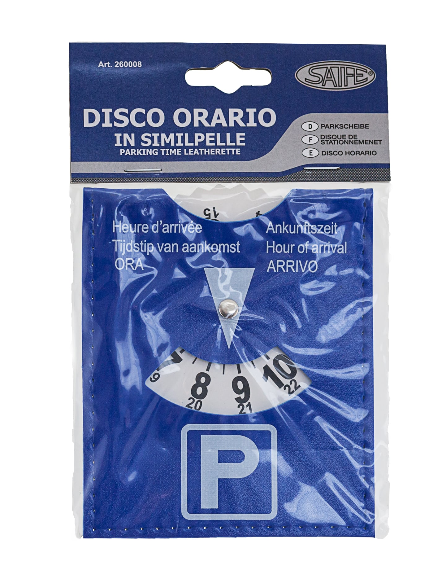 Disco Orologio Similpelle Per Auto - 11x15 Cm, Display 24h, Multilingue, Design Europeo - Foto 9