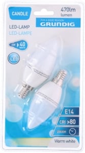 2 lampade led E14 40W 6W