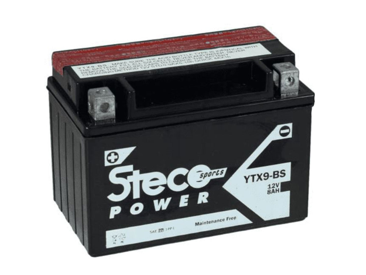 Accessori per l'auto : STECO - Batteria moto 12V 8Ah - YTX9-BS 22747167