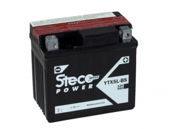 STECO - Batteria moto 12V 4Ah - YTX5L-BS