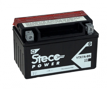 STECO - Batteria moto 12V 6Ah - YTX7A-BS