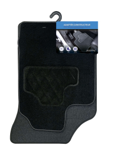 Tappetini auto in velluto per Nissan Qashqai I Crossover (2007-2013) - tappeti auto - grigio - DGS Autodywan - 2 pz. grigio  Nissan Qashqai I Crossover (2007-2013) - 2 pz. | Negozio Carmager