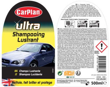 Shampoo lucidante 500 ml CARPLAN ULTRA