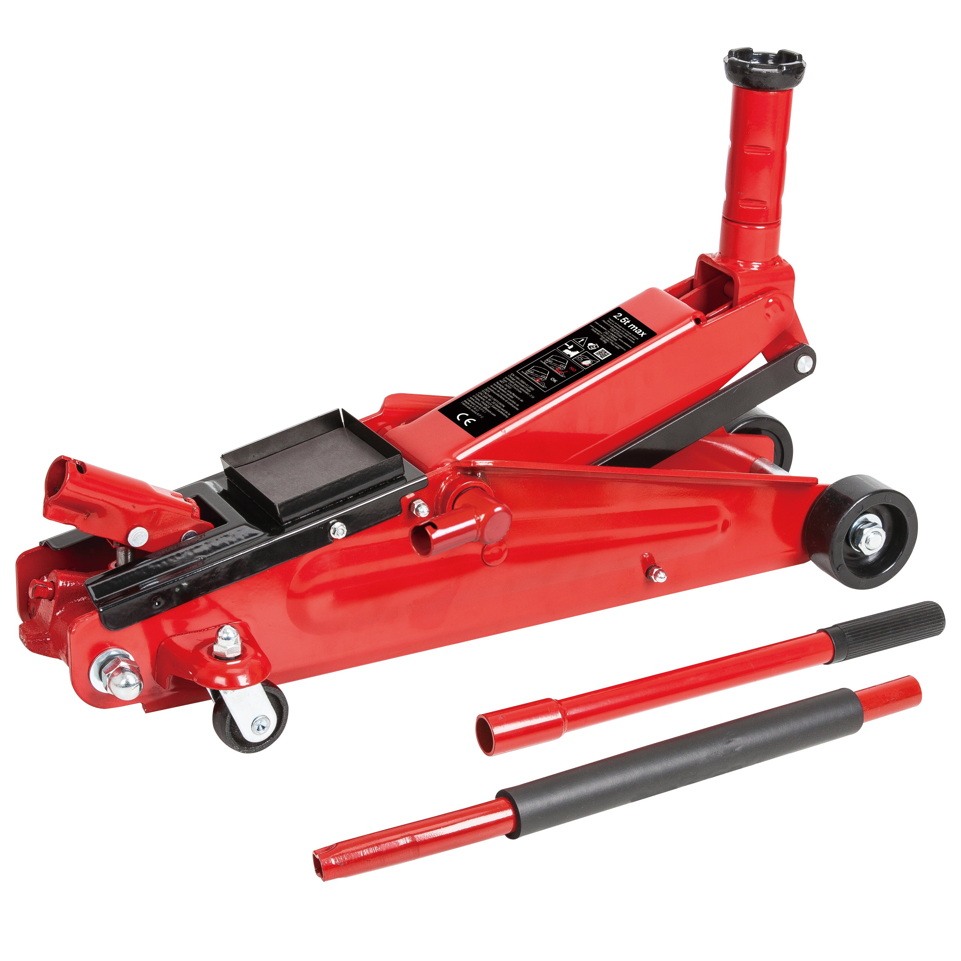 Heyner Germany Jack A Forbice Per Auto 1,5 Tonnellate - Cric Edizione Nera Con Custodia E Chiave A Cricchetto - Strumento Di Emergenza
